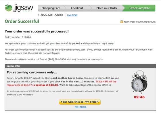 Cross-selling in Transactional Emails