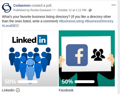 Business Directory Poll