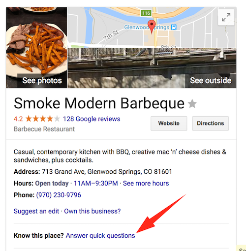 Google Know this place