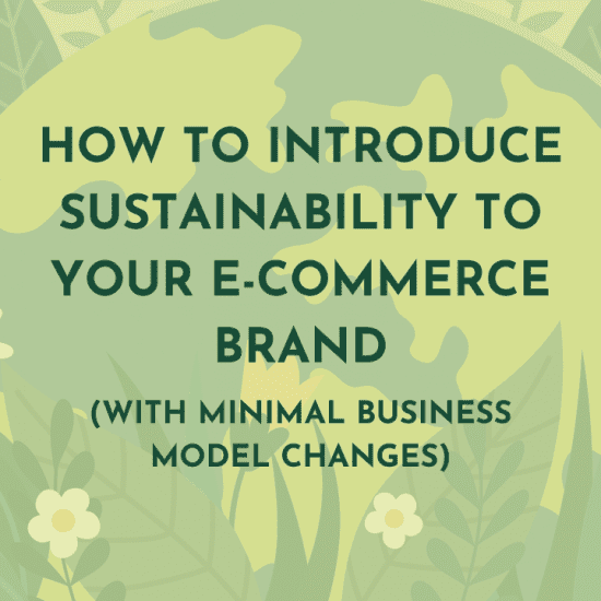How to introduce sustainability to your ecommerce brand with minimal business model changes